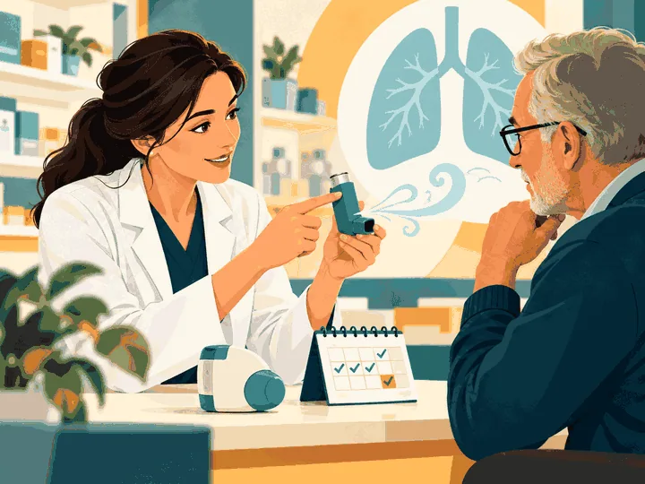 Illustrazione animata: Aderenza alla terapia nella BPCO