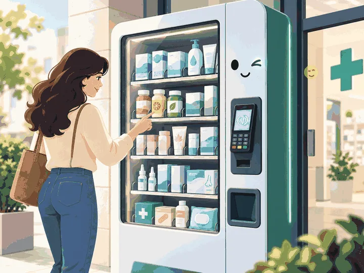 Illustrazione animata: Distributore