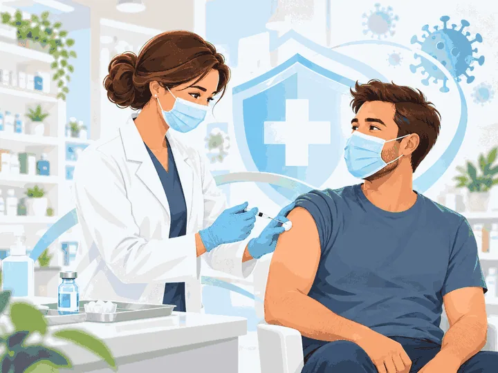 Illustrazione animata: Vaccinazione Covid-19