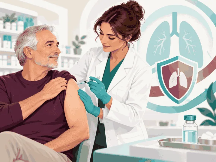 Illustrazione animata: Vaccinazione antipneumococcica coniugata (PCV)