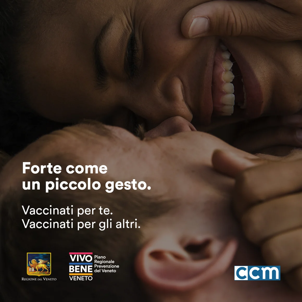 Regione del Veneto: Forte come un piccolo gesto. Vaccinati per te. Vaccinati per gli altri.